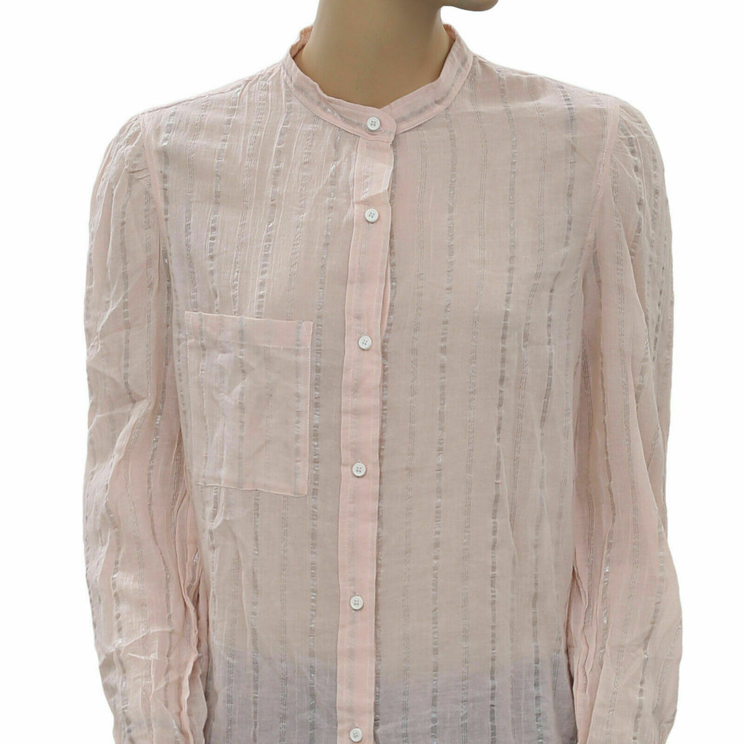 Etoile Isabel Marant Samson Metallic Peach Blouse Top