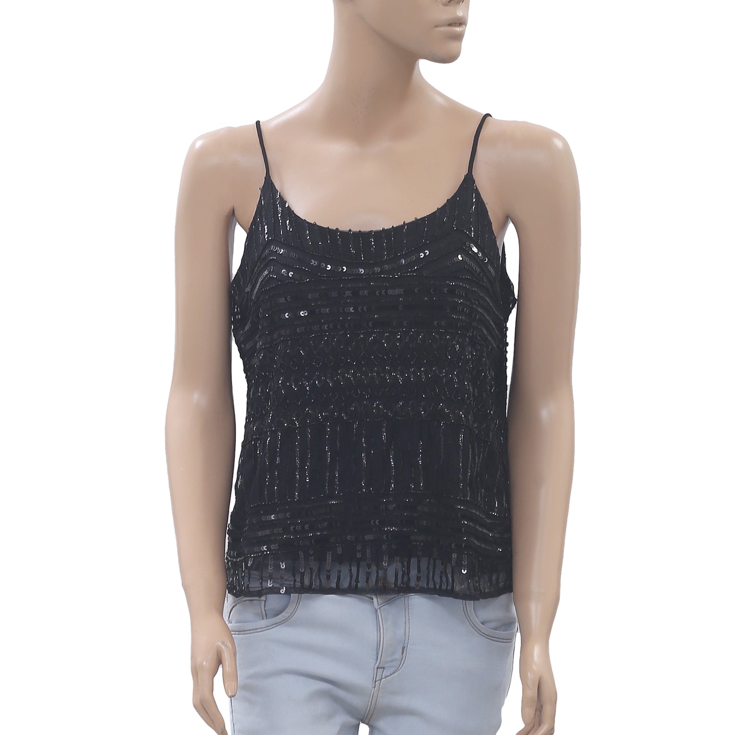 Asos Bead & Sequin Embellished Camisole Blouse Top