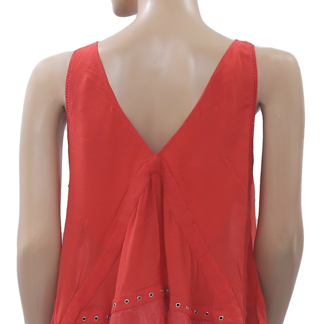 IRO Sackson Tank Red Blouse Top