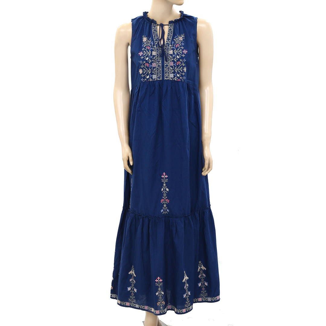 Odd Molly Anthropologie Floral Embroidered Long Maxi Dress White Chocolate Couture Odd Molly Anthropologie Floral Embroidered Long Maxi Dress White Chocolate Couture