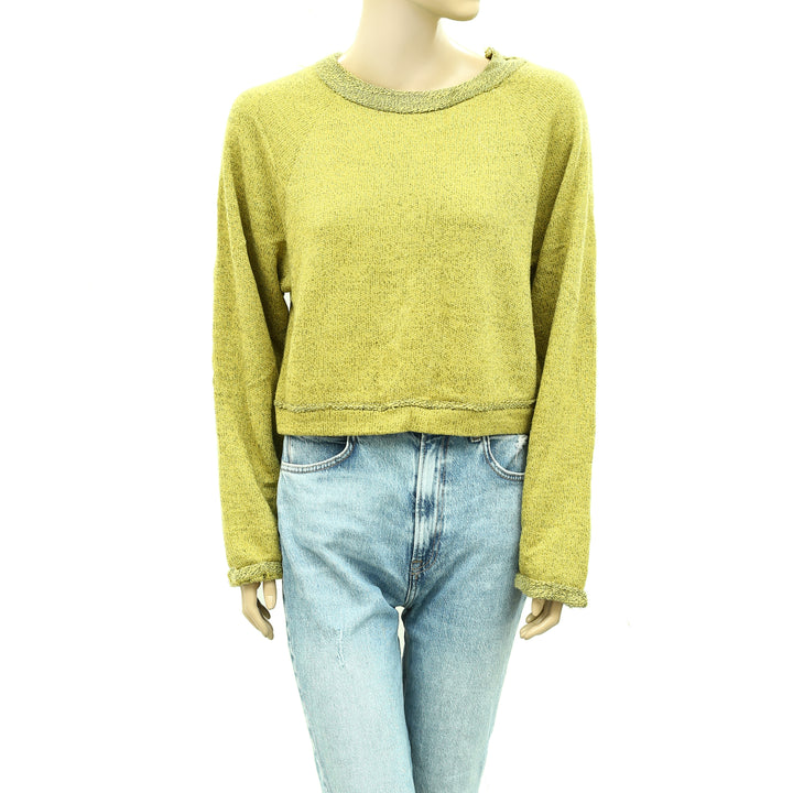 Free People Jade Pullover Sweatshirt Top