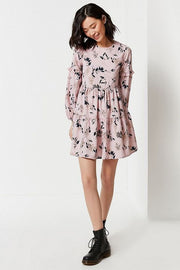 Urban Outfitters UO Floral Printed Tiered Mini Dress