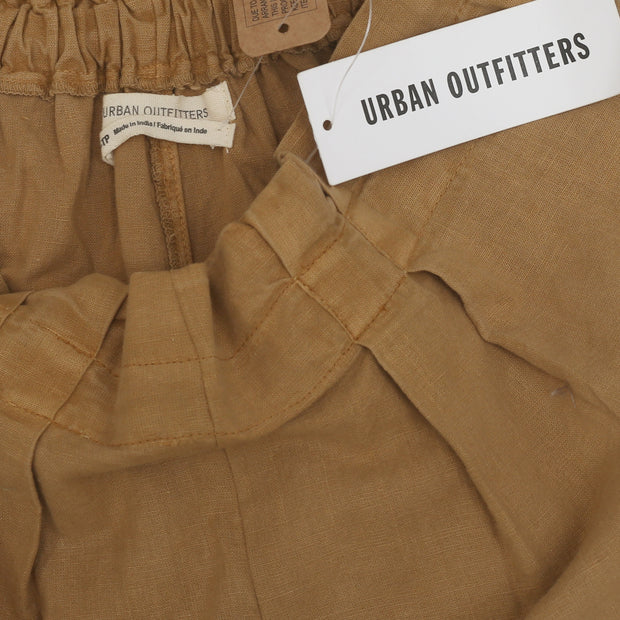 Urban Outfitters Kahn 亚麻锥形纸袋裤 XS