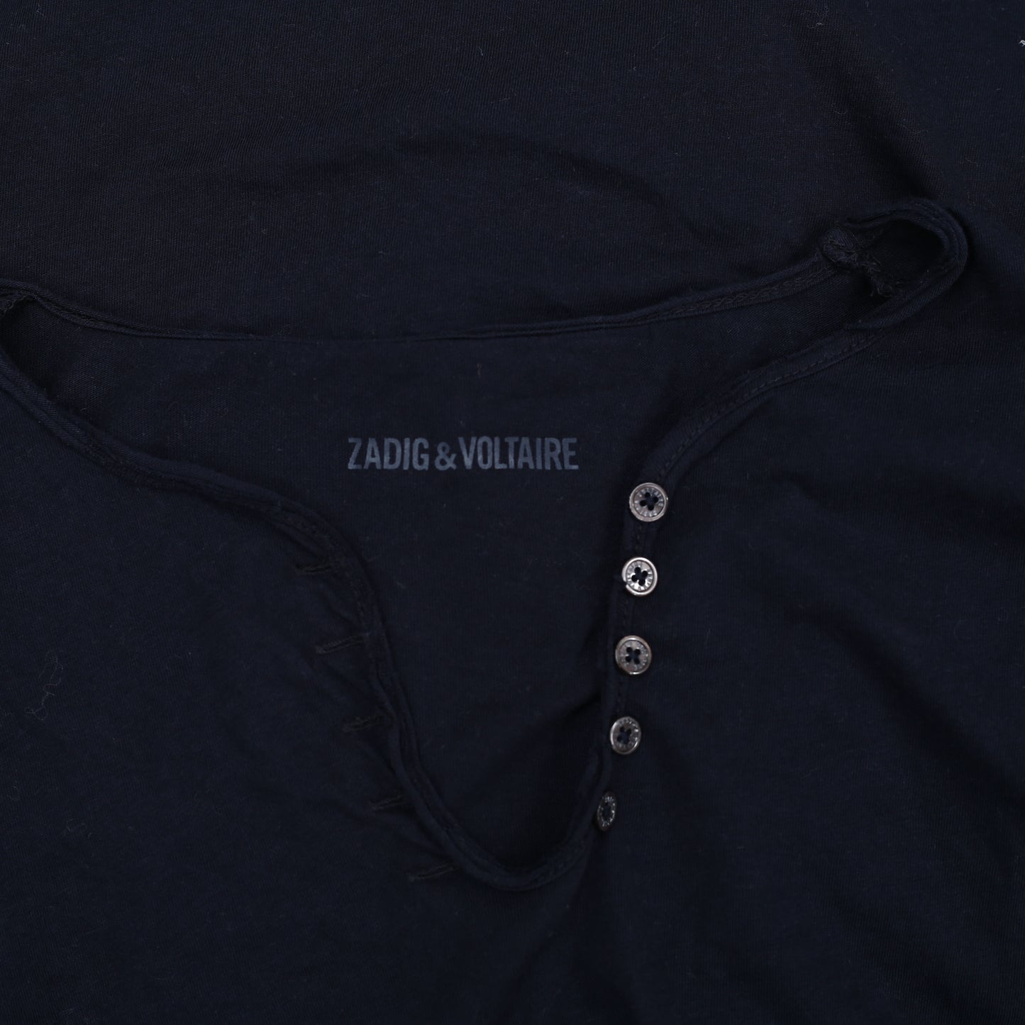 Zadig & Voltaire Tunisien ML Strass Moon T-Shirt Top