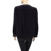 Velvet By Graham & Spencer Pintuck Buttondown Blouse Top