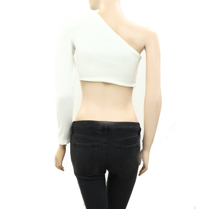 RSVP Nikhil Thampi White An Angel Among Us Cropper Top