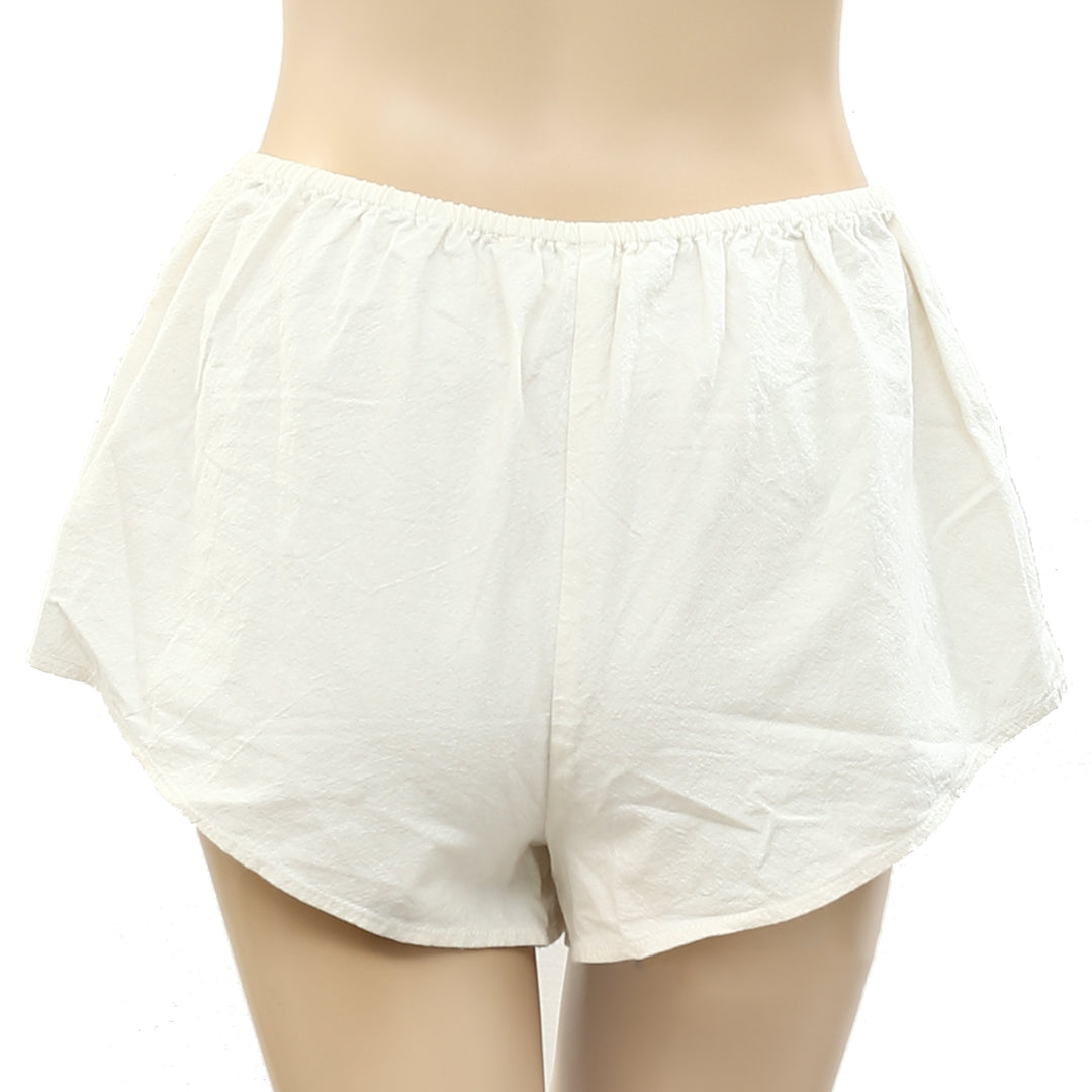 Intimately Free People Solid Lace Ivory Shorts