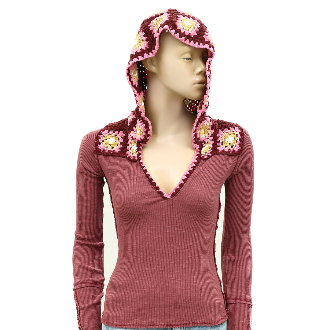 Free People Roswell Cuff Blouse Top