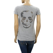 Zadig & Voltaire Tunisien MC Skull Camo Strass T-Shirt Top
