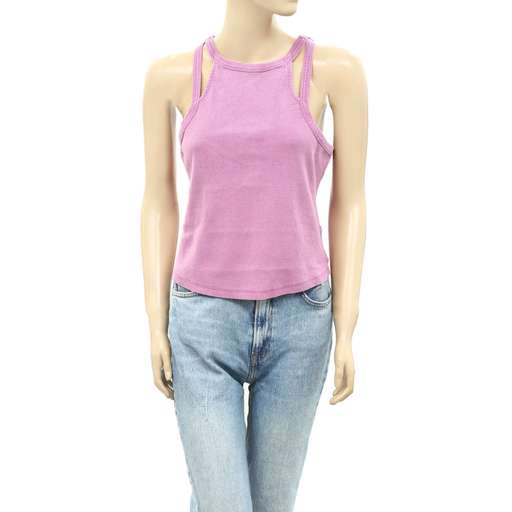 Daily Practice by Anthropologie Ribbed Tank Blouse Shirt Top