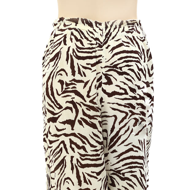 Out From Under Urban Outfitters Fleur Zebra Print Pants