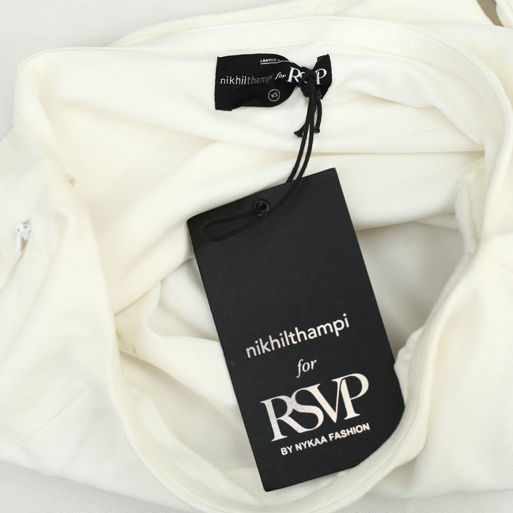 RSVP Nikhil Thampi White An Angel Among Us Cropper Top