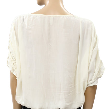 Intimately Free People Cleo Ruffled Ruched Bodysuit Top