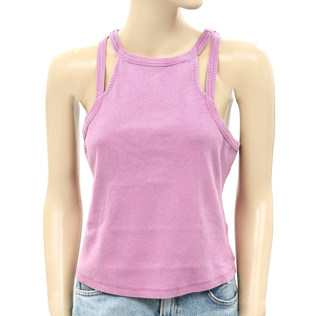 Daily Practice by Anthropologie Ribbed Tank Blouse Shirt Top
