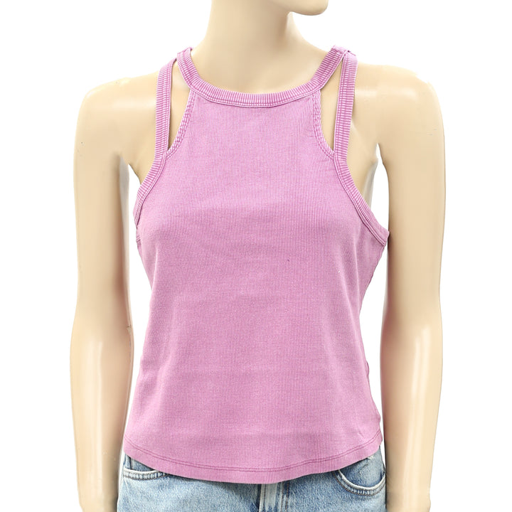 Daily Practice by Anthropologie Ribbed Tank Blouse Shirt Top