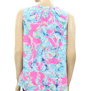 Lilly Pulitzer Essie Lobsters Tank Blouse Top