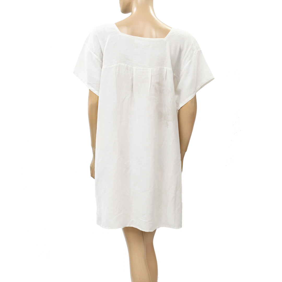 Nili Lotan Solid Mini Tunic Dress