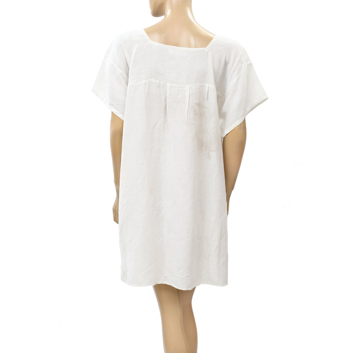 Nili Lotan Solid Mini Tunic Dress