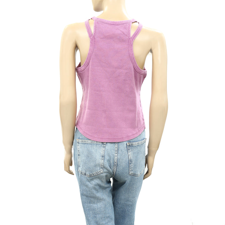 Daily Practice by Anthropologie Ribbed Tank Blouse Shirt Top