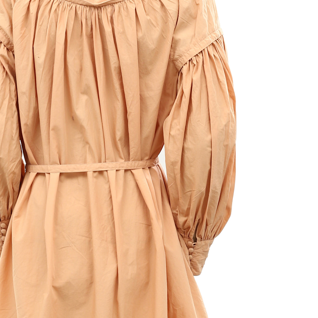 Ulla Johnson Solid Cotton Ruffle Mini Dress – White Chocolate Couture