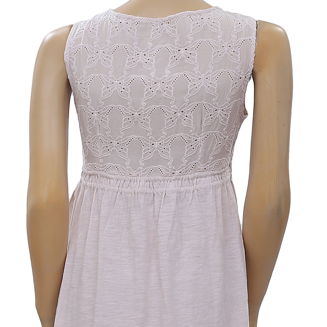 Odd Molly Anthropologie Eyelet Embroidered Mini Dress