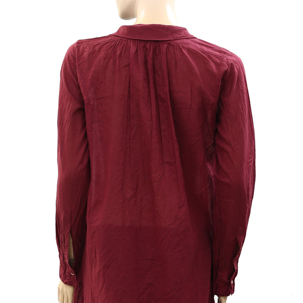 Etoile Isabel Marant 纯色衬衫束腰上衣 XS-0