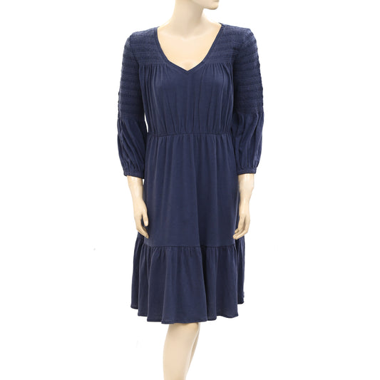 Odd Molly Anthropologie Smocked Solid Dress