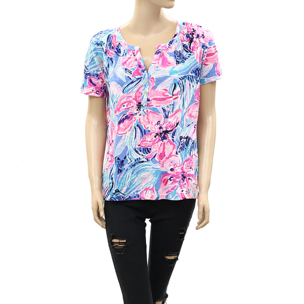 Lilly Pulitzer Floral Printed Blouse Top