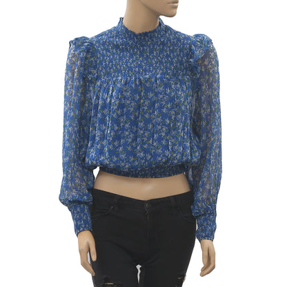 Free People Roma Floral-Printed Blouse Top