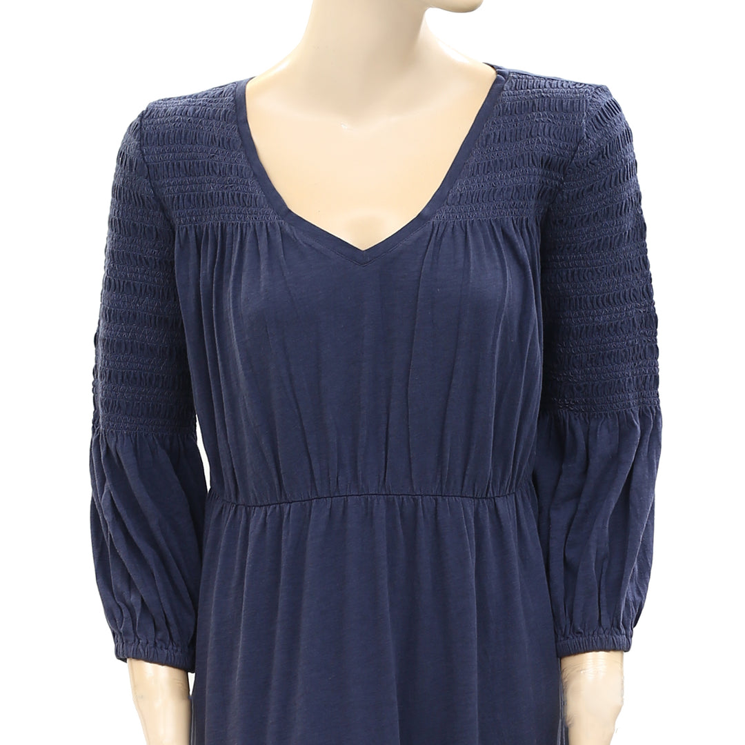 Odd Molly Anthropologie Smocked Solid Dress