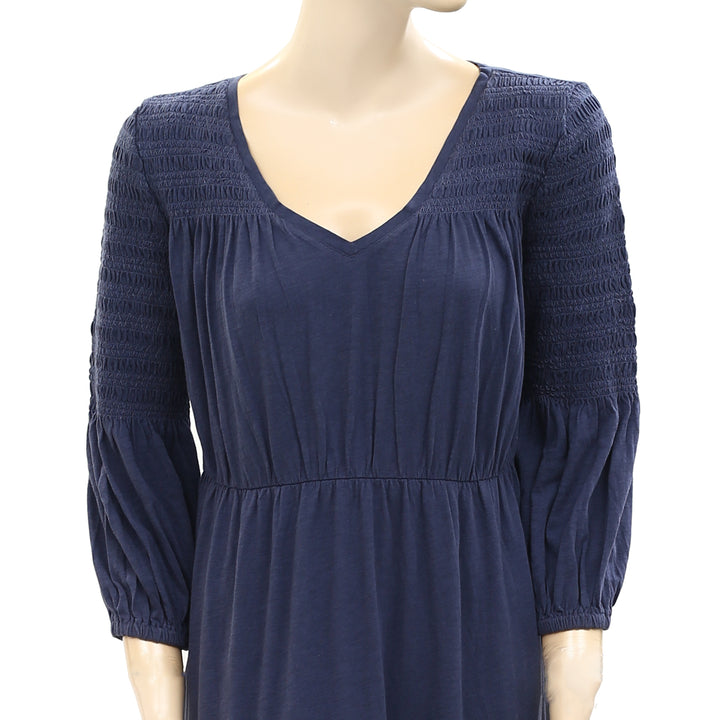 Odd Molly Anthropologie Smocked Solid Dress