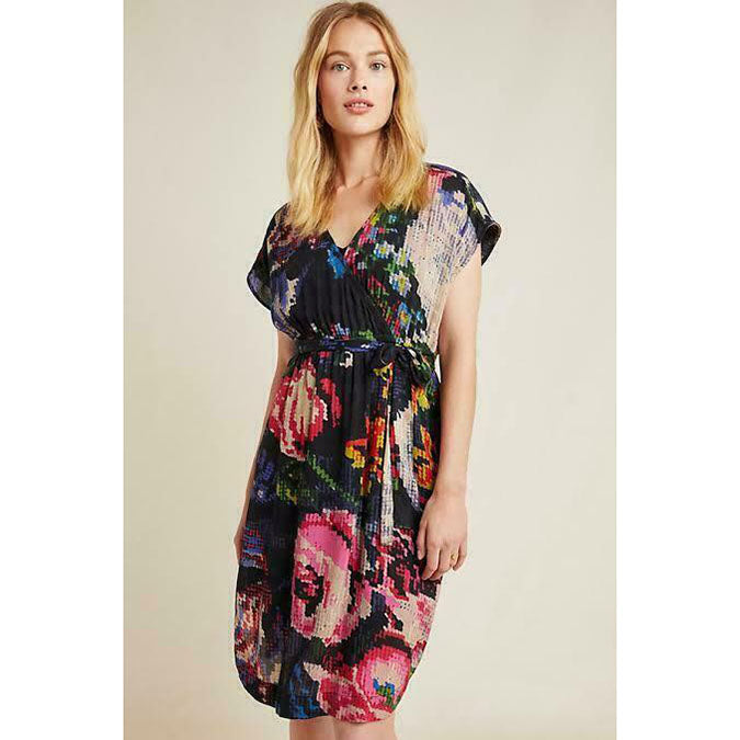 Anthropologie Astrid Needlepoint Mini Dress