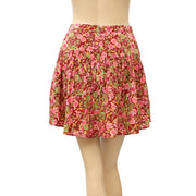 Free People Floral Printed High Waisted Mini Skirt