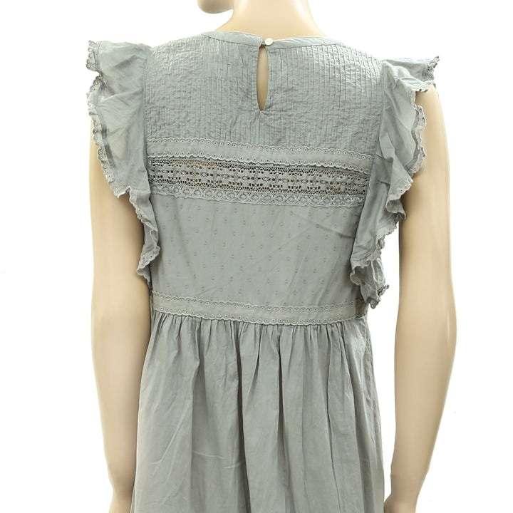 Odd Molly Anthropologie Swiss Dot Embroidered Mini Dress