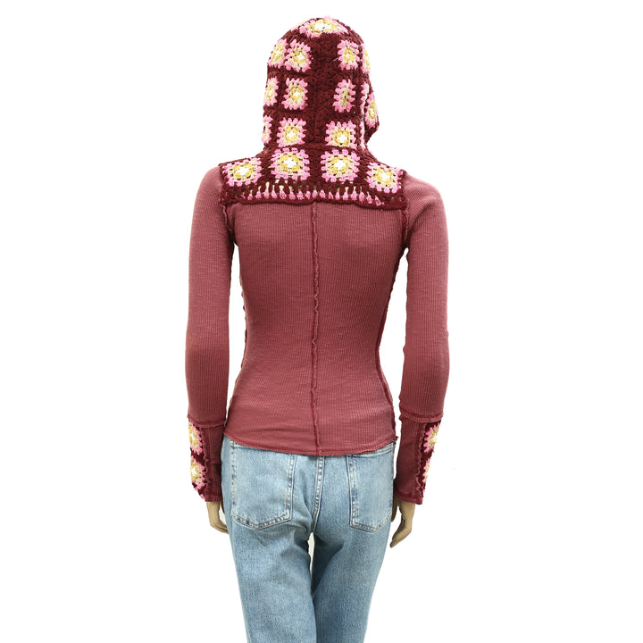 Free People Roswell Cuff Blouse Top