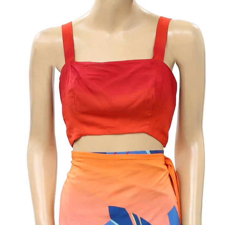 Farm Rio Anthropologie Tuca Tropica Crop Tank Top