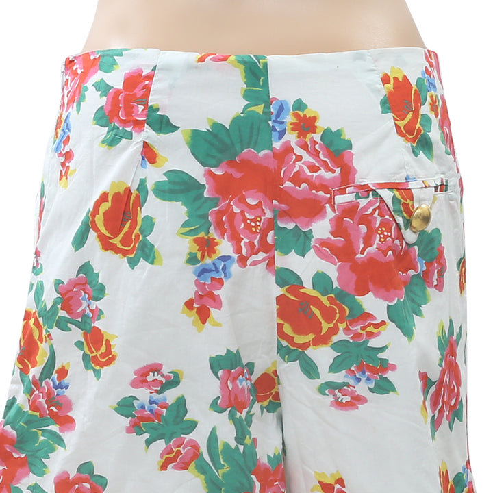 Rhode Resort Reese Floral Printed Cotton Voile Shorts