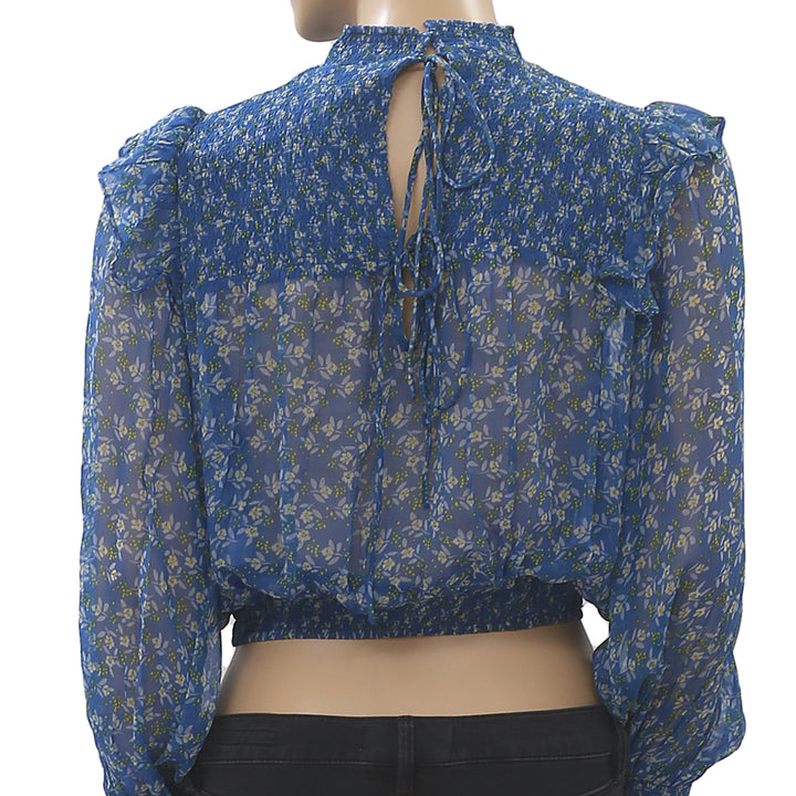 Free People Roma Floral-Printed Blouse Top