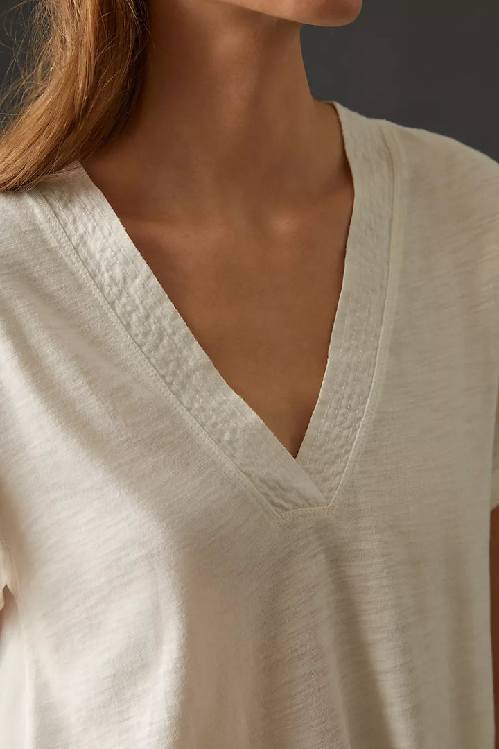 Daily Practice by Anthropologie The Ossa V-Neck Tunic Tee Top