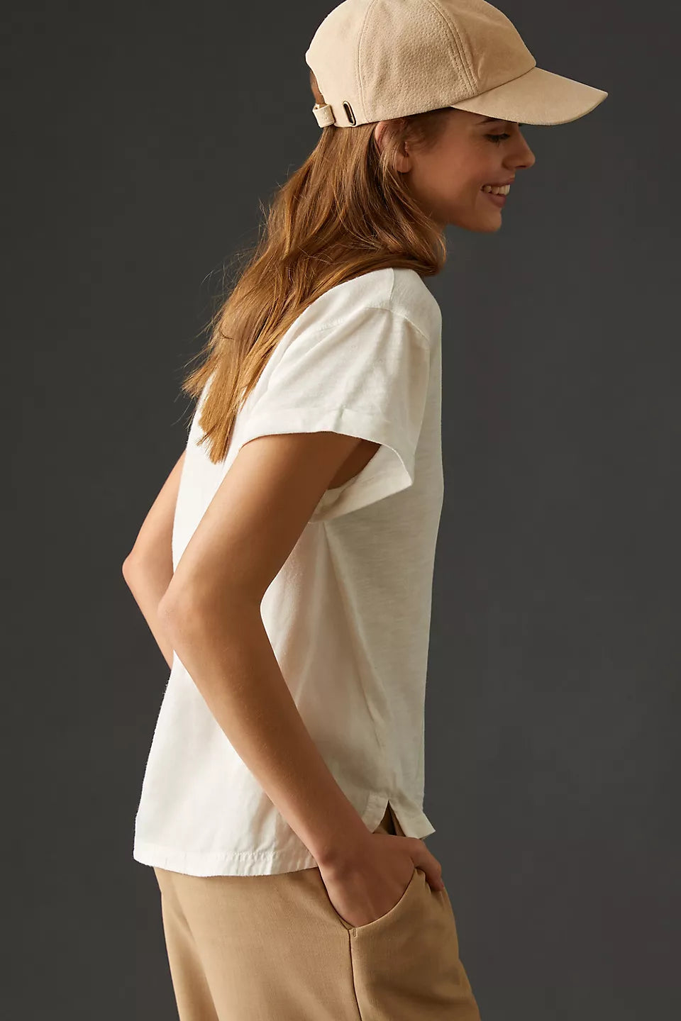Daily Practice by Anthropologie The Ossa V-Neck Tunic Tee Top