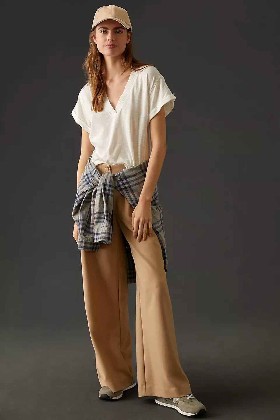 Daily Practice by Anthropologie The Ossa V-Neck Tunic Tee Top