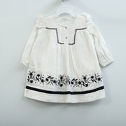 White Chocolate Kids Girls Embroidered Dress