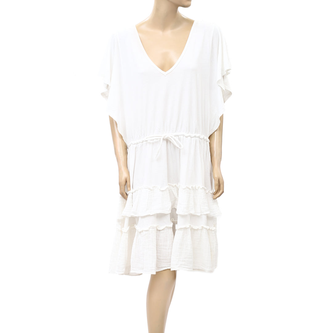 Daily Practice by Anthropologie Tiered Ruffle Mini Dress