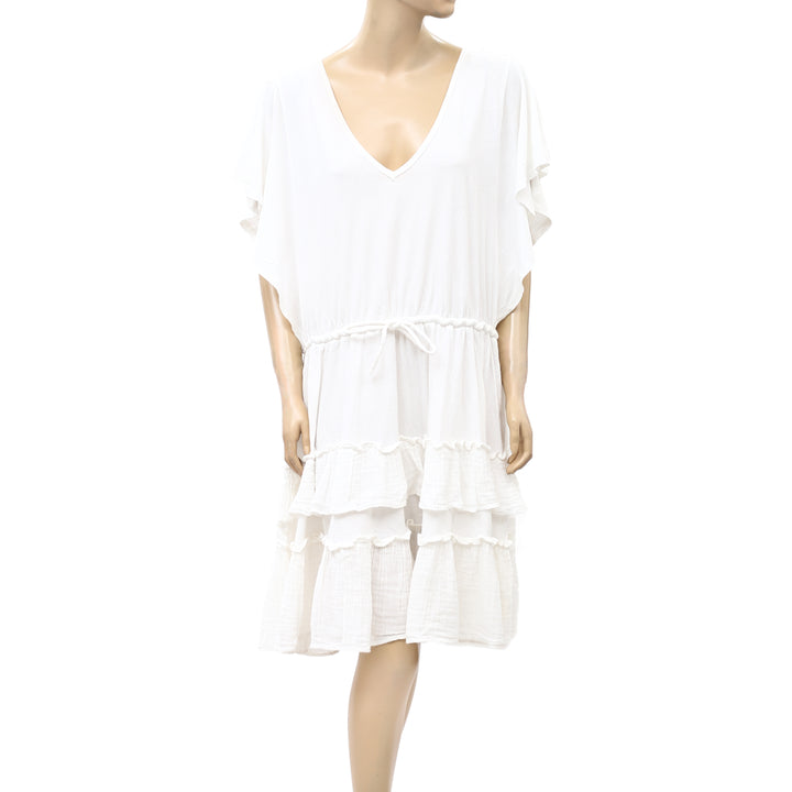 Daily Practice by Anthropologie Tiered Ruffle Mini Dress