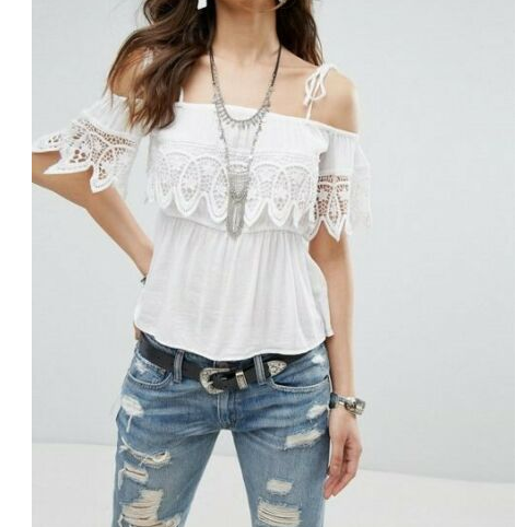 Denim & Supply Ralph Lauren Crochet Lace Top