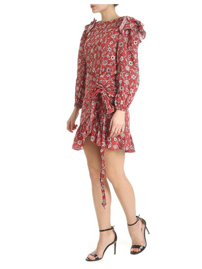 Etoile Isabel Marant Telicia Floral-Printed Linen Mini Dress