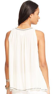 Denim & Supply Ralph Lauren Studded Blouse Top