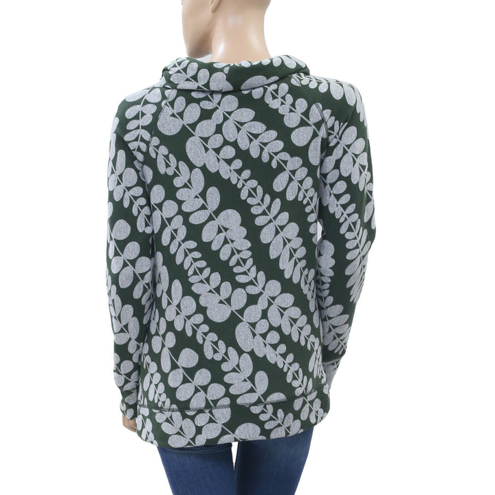 Throttleman Floral Printed Pullover Sweater Tunic Top