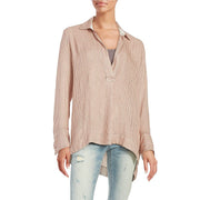 Free People On the Road Stripe Tunic Shirt Top
