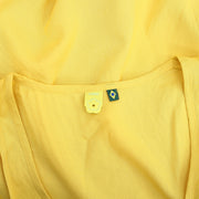 Farm Rio Anthropologie 纯色黄色背心衬衫